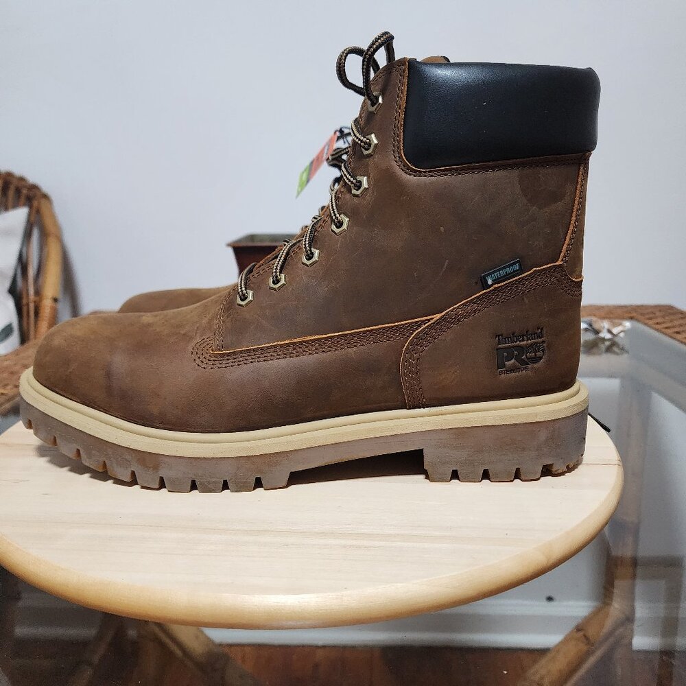 NEW Mens Timberland Pro Tan Wheat Waterproof Work Boots - US Sizes 10.5, 11, 12